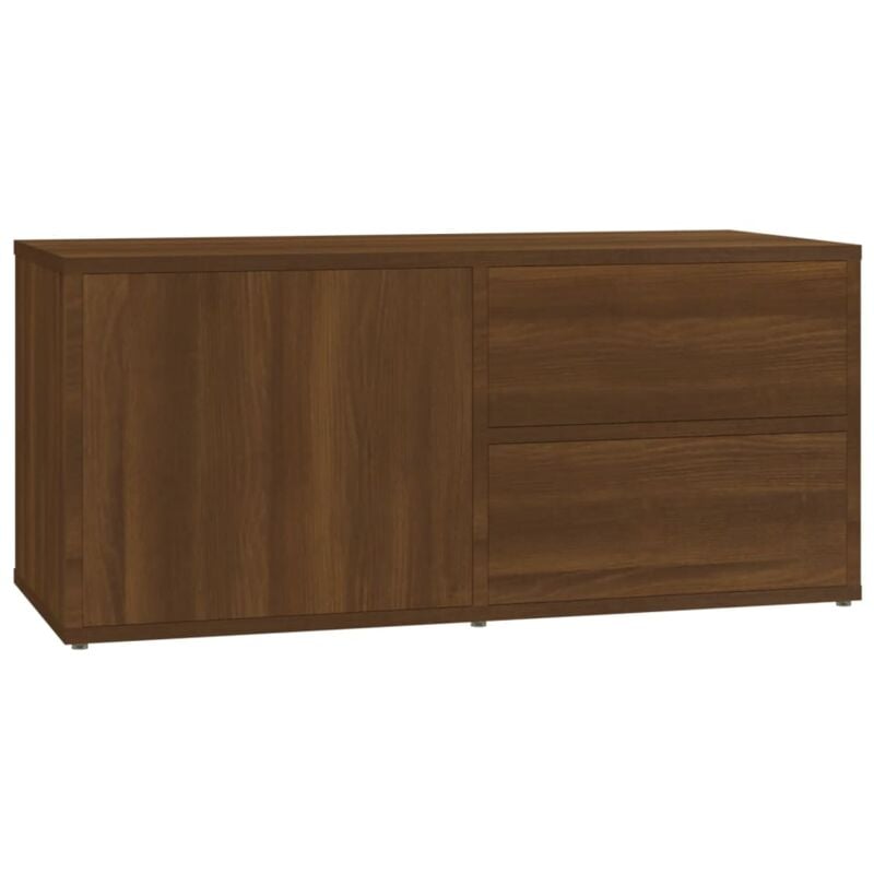 Vidaxl - Meuble tv Chêne marron 80x34x36 cm Bois d'ingénierie