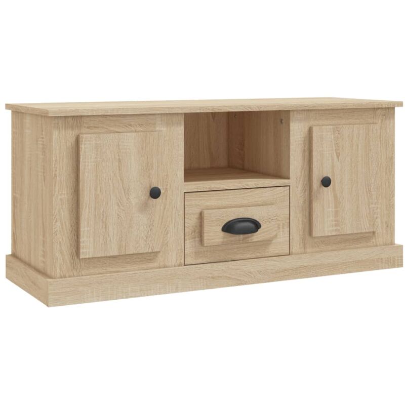 Vidaxl - Meuble tv chêne sonoma 100x35,5x45 cm bois d'ingénierie