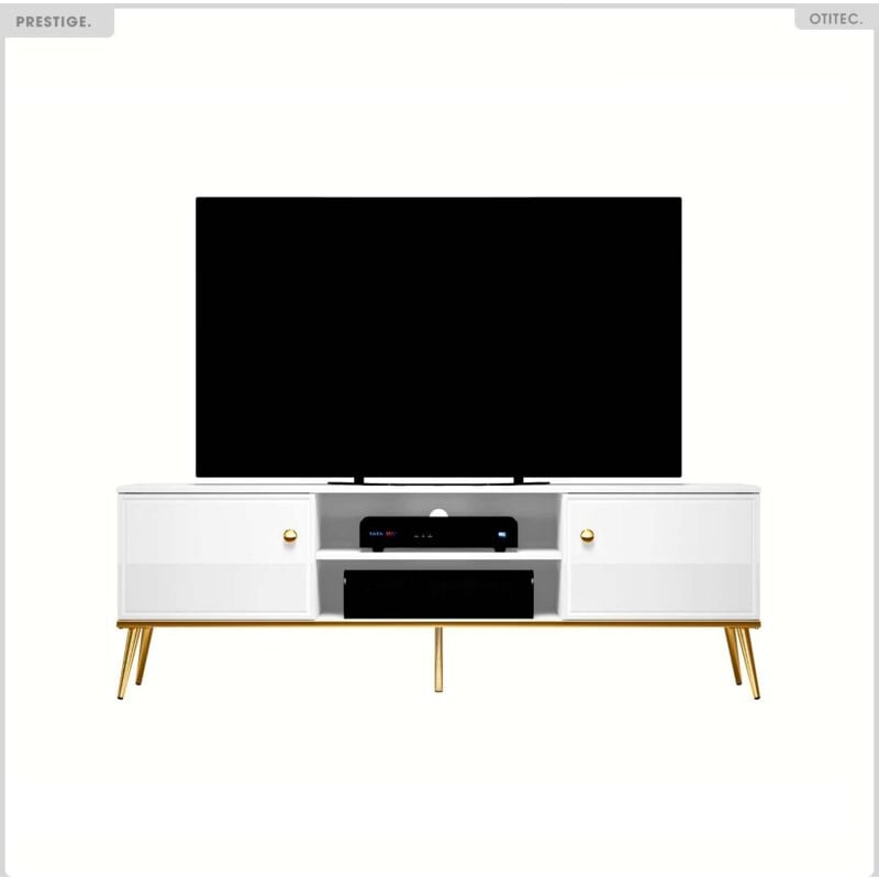 Meuble TV - H.53 x L.160 x P.40 cm - PRESTIGE