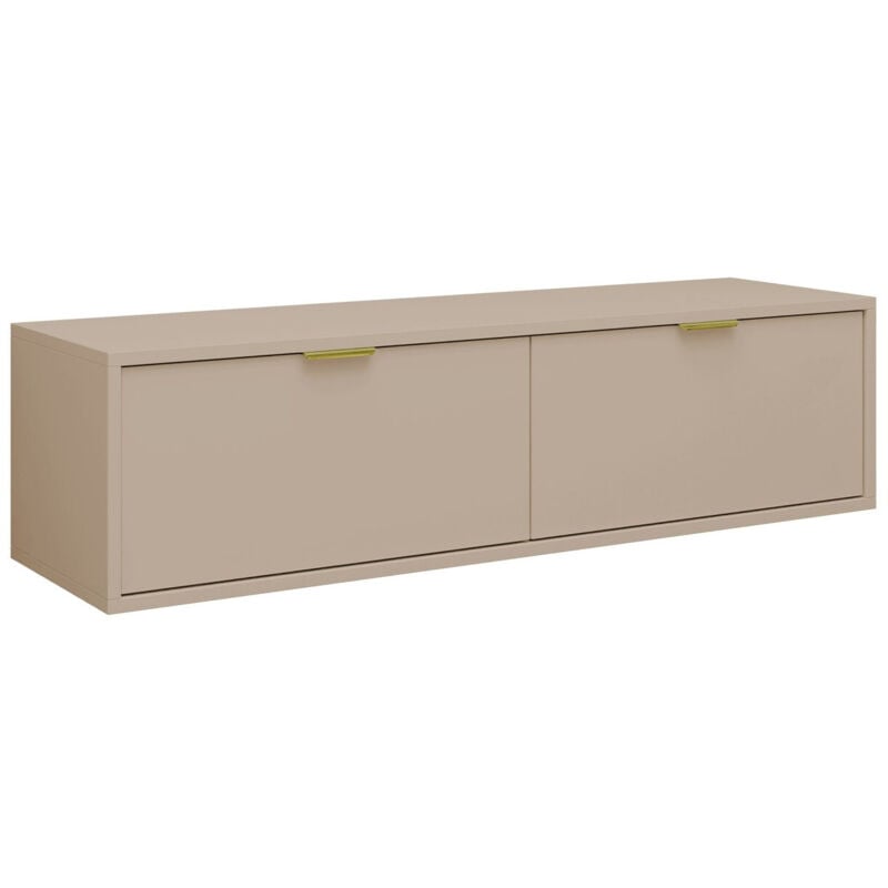 Meuble tv Hamilton 100, Cachemire, Le nombre de portes: 0, Nombre de tiroirs: 0, 140x35x33cm