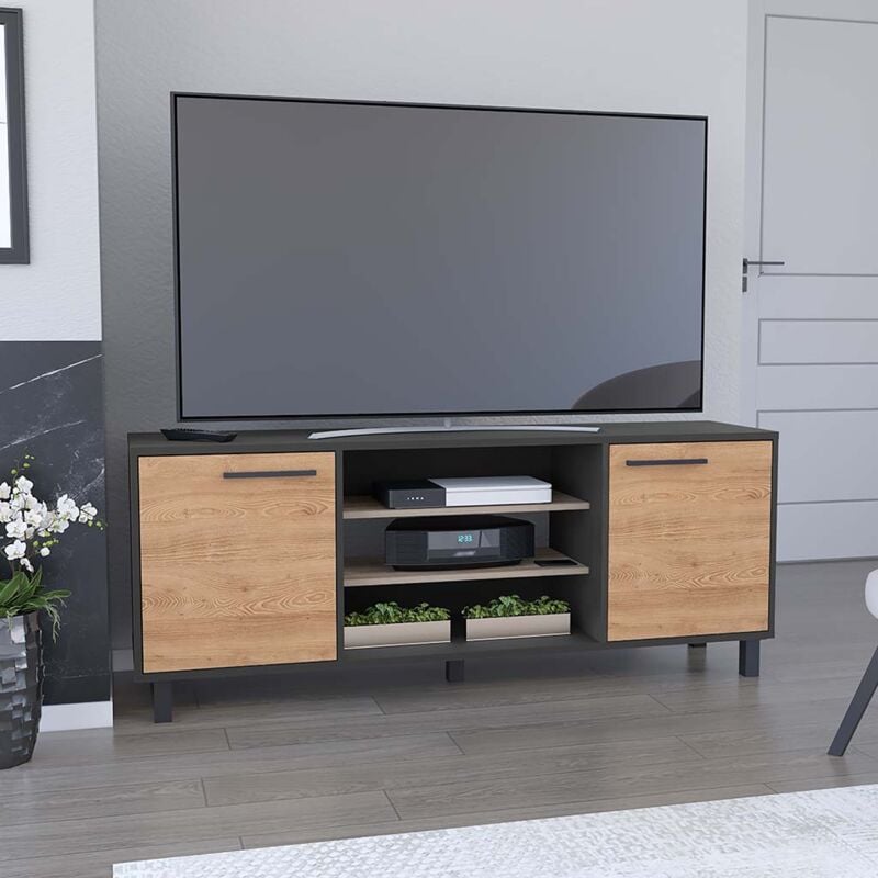 Meuble tv Kaia avec rangement pour médias