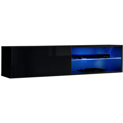 Meuble TV LED Design "Switch IV" 120cm Noir