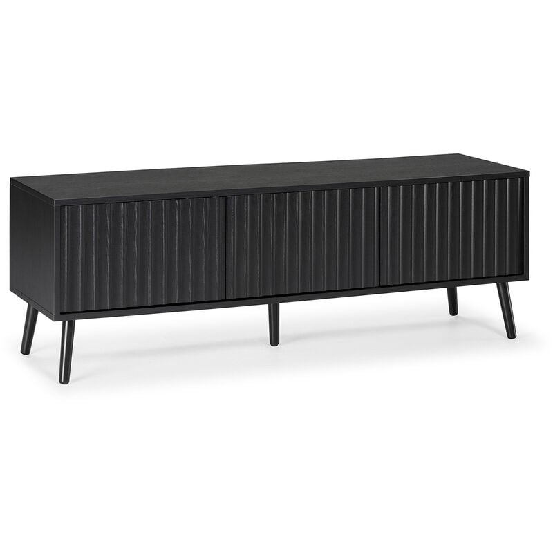 Vs Venta-stock - Meuble tv Lluvia 3 portes couleur noir