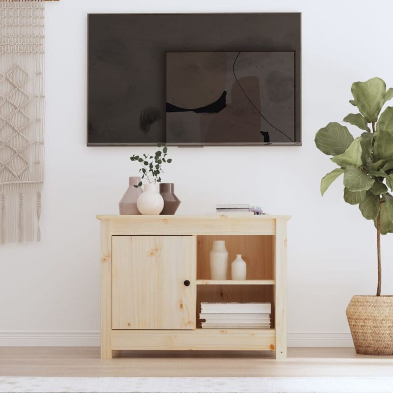 Vidaxl - Meuble tv 70x36,5x52 cm Bois de pin massif