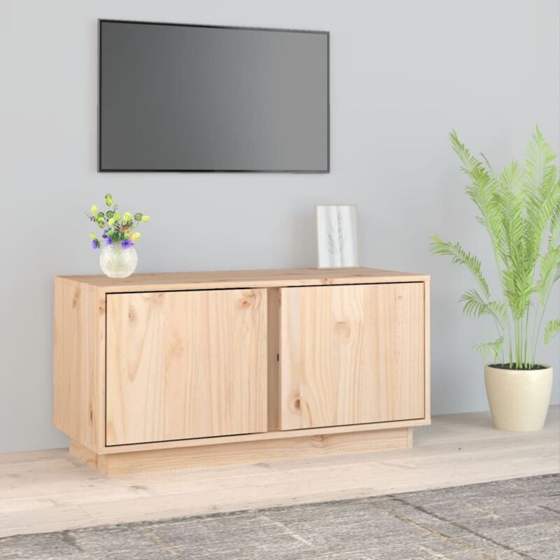 Vidaxl - Meuble tv 80x35x40,5 cm Bois de pin massif