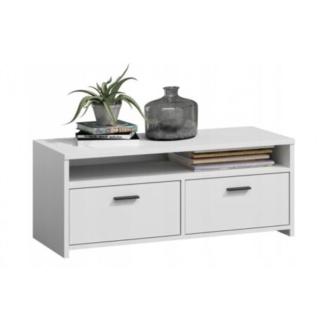Meuble TV Mili blanc 100 cm Meuble TV pour le salon MK room