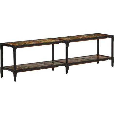 Meuble TV Moderne  Banc TV  Meuble de Rangement 150x30x41 cm Bois massif de récupération XHET45791