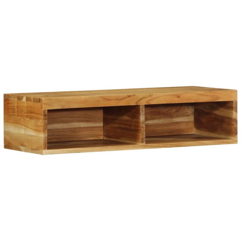 Vidaxl - Meuble tv mural 80x30x19 cm bois massif d'acacia