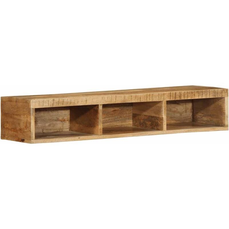 Vidaxl - Meuble tv mural 100x30x19 cm bois massif de manguier brut