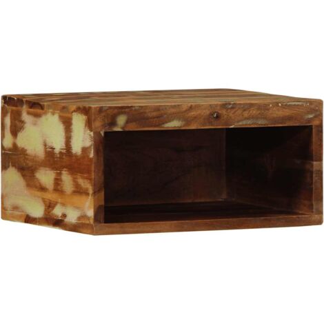 Meuble TV mural 40x30x19 cm bois massif de récupération vidaXL