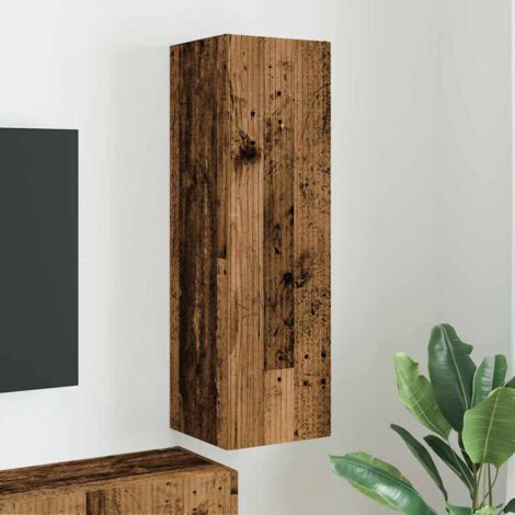 Meuble TV mural-Banc TV-Meuble Télé Bois Ancien 30 x 31 x 100 cm Bois d'ingénierie