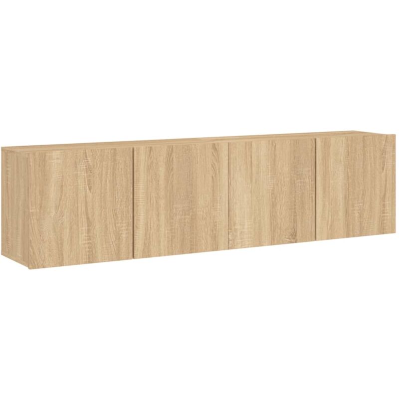 Vidaxl - Meubles tv muraux 2 pcs chêne sonoma 80x30x41 cm