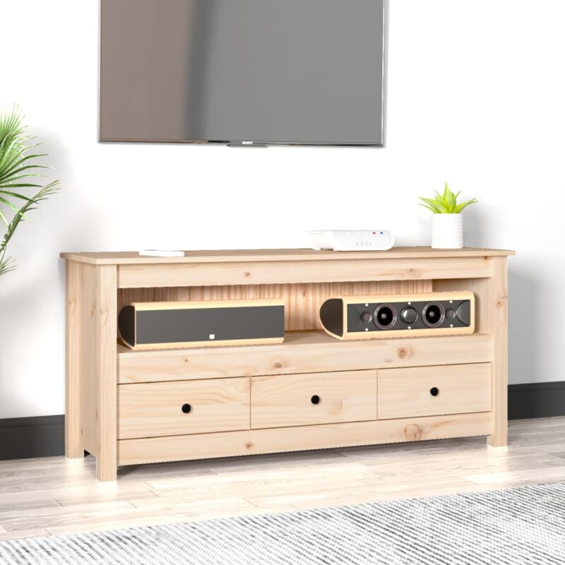 Vidaxl - Meuble tv 114x35x52 cm Bois de pin massif