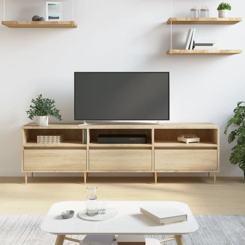 Vidaxl - Meuble tv chêne sonoma 150x30x44,5 cm bois d'ingénierie