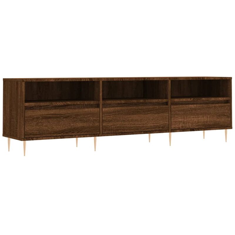 Vidaxl - Meuble tv chêne marron 150x30x44,5 cm bois d'ingénierie