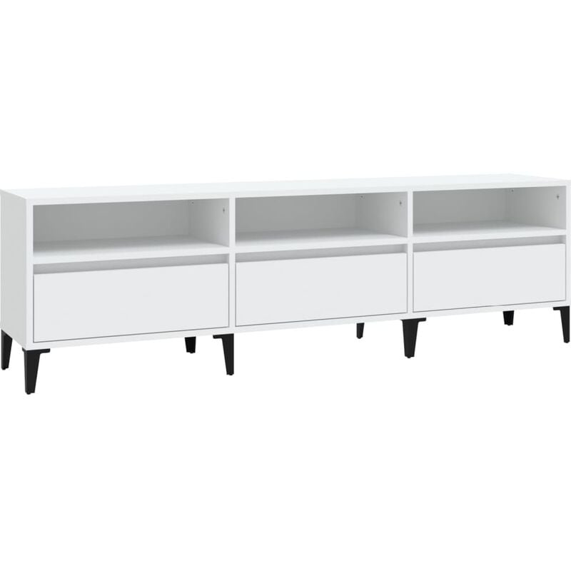 Vidaxl - Meuble tv blanc 150x30x44,5 cm bois d'ingénierie