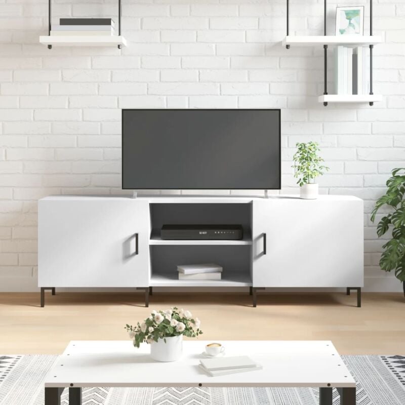 Vidaxl - Meuble tv blanc 150x30x50 cm bois d'ingénierie