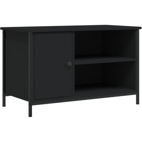 Meuble TV Noir 80x40x50 Bois d'ingénierie
