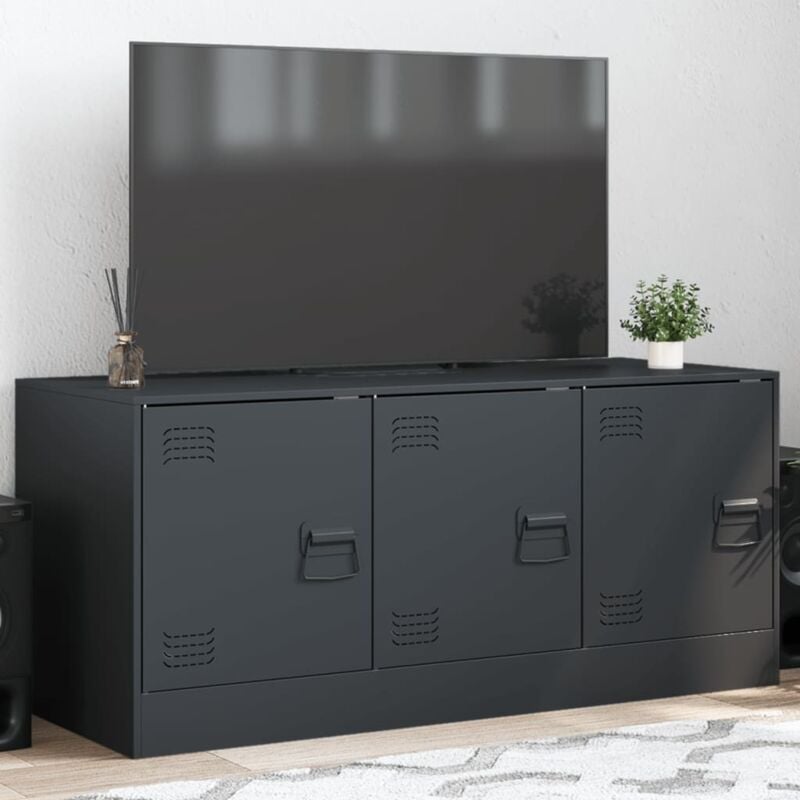 Vidaxl - Meuble tv anthracite 99x39x44 cm acier