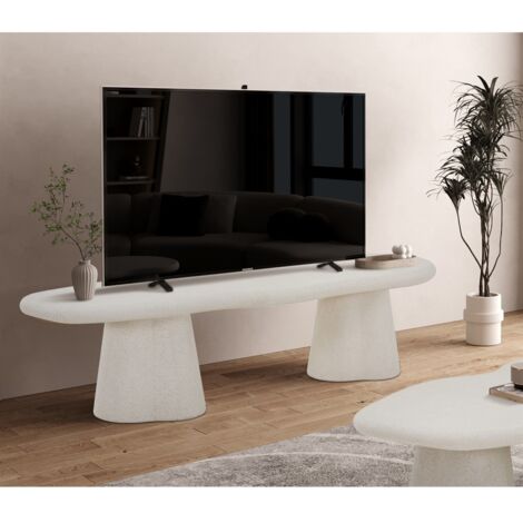 Meuble TV organique en fibre de ciment 160cm ORKA