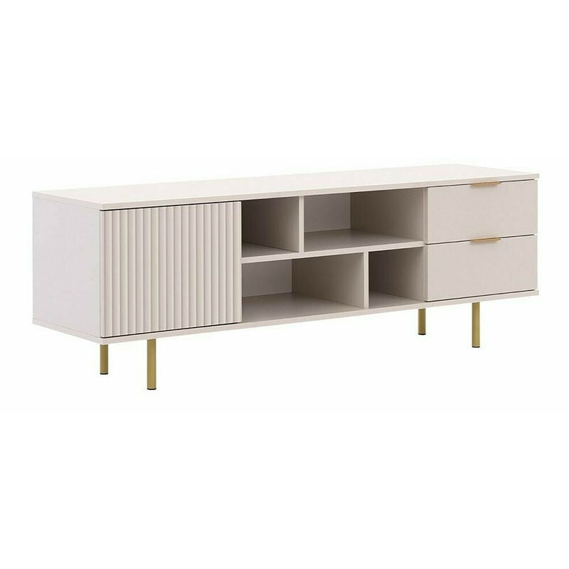 Meuble tv Virdomi 105, Cachemire, Le nombre de portes: 0, Nombre de tiroirs: 0, 150x52x41cm