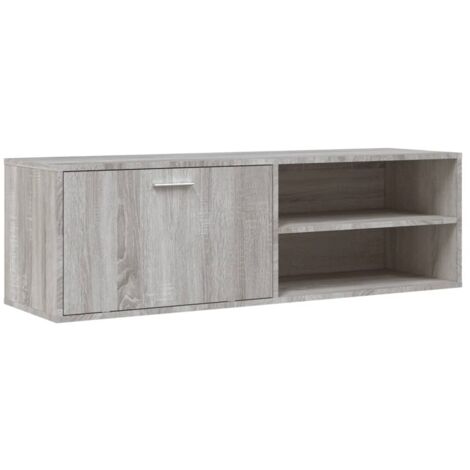 Meuble TV sonoma gris 120x34x37 bois d'ingénierie