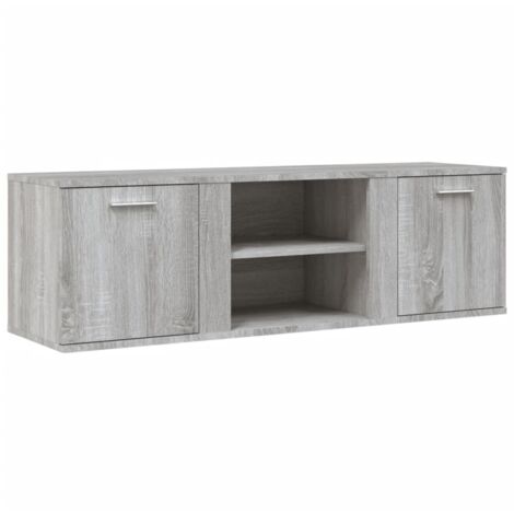 Meuble TV sonoma gris 120x34x37 bois d'ingénierie
