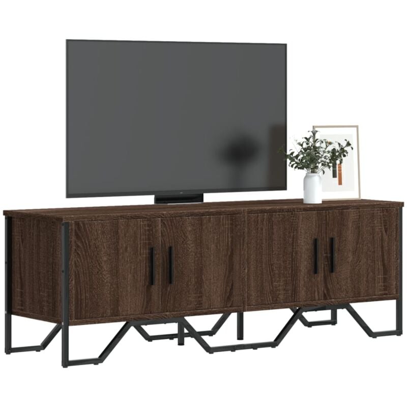 Vidaxl - Meuble tv chêne marron 122x34x41 cm bois d'ingénierie