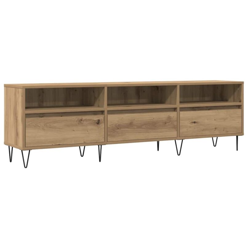 Vidaxl - Meuble tv chêne artisanal 150x30x44,5 cm bois d'ingénierie
