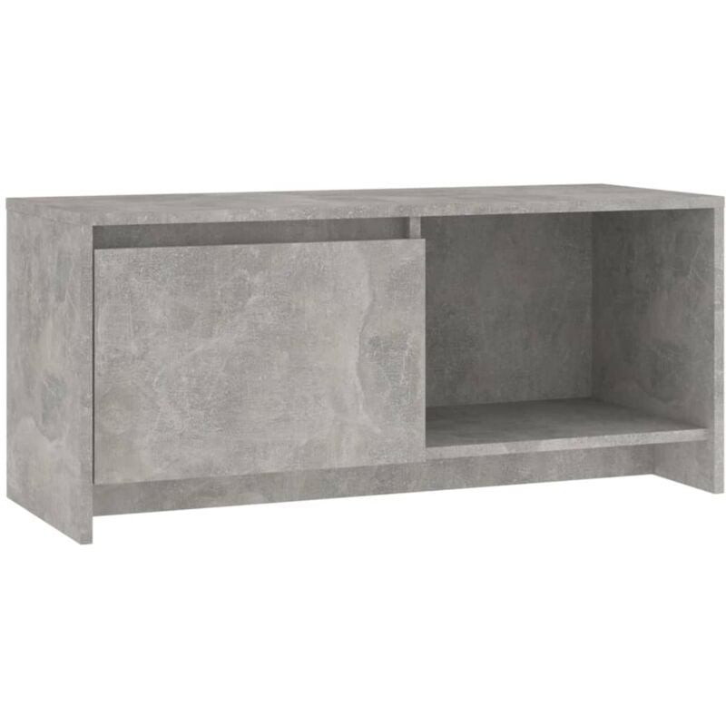 Vidaxl - Meuble tv gris béton 90x35x40 cm bois d'ingénierie