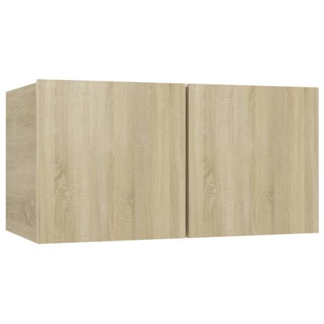 Meuble TV suspendu Chêne sonoma 60x30x30