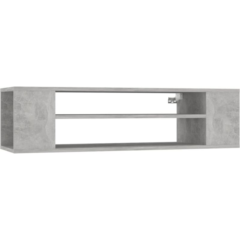 Vidaxl - Meuble tv suspendu Gris béton 100x30x26,5 cm Bois d'ingénierie