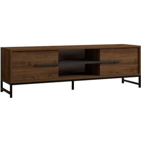 Meuble TV, table TV, lowboard Stand Noyer