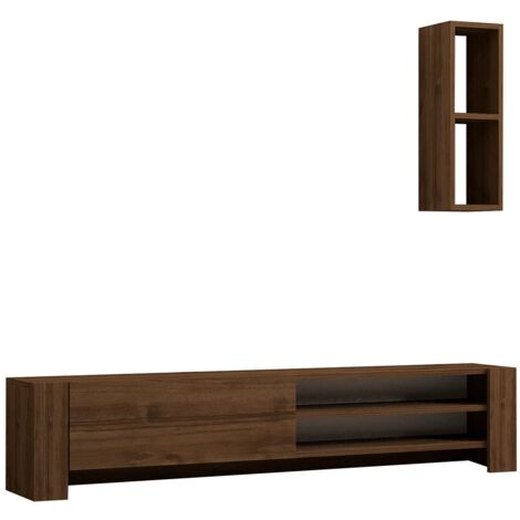 Meuble TV, table TV, lowboard Stand Noyer