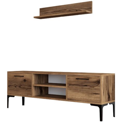 Meuble TV, table TV, lowboard Unit Noyer
