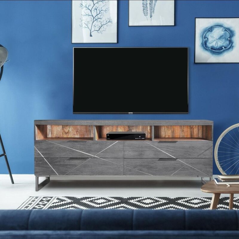 Meuble TV Tina Gris Meuble TV Tina Gris