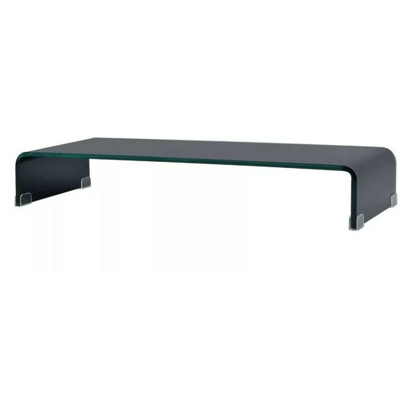 Meuble TV verre noir Martial 80cm Meuble TV verre noir Martial 80cm