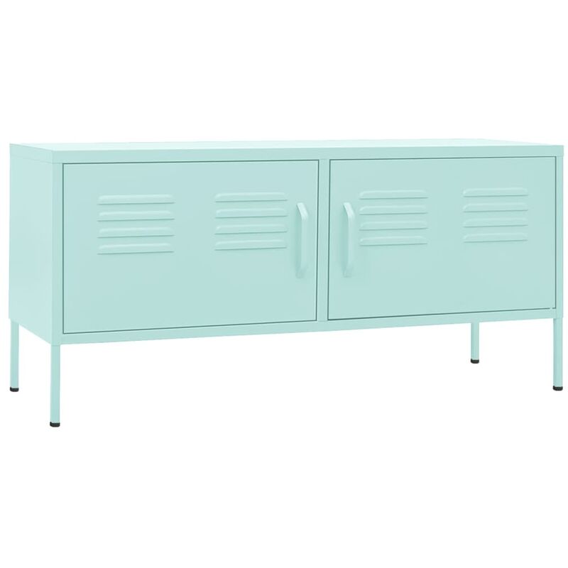 Vidaxl - Meuble TV Vert menthe 105x35x50 cm Acier