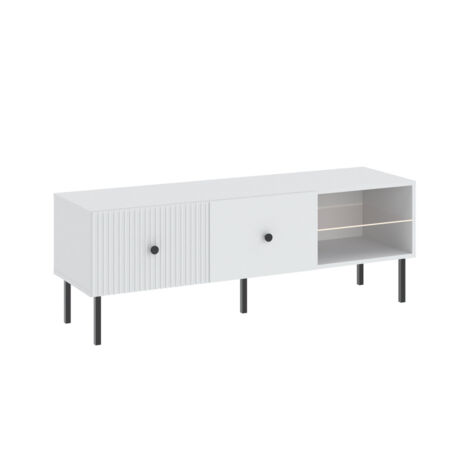 MEUBLE TV VIENA - 135 CM Blanc - Noir