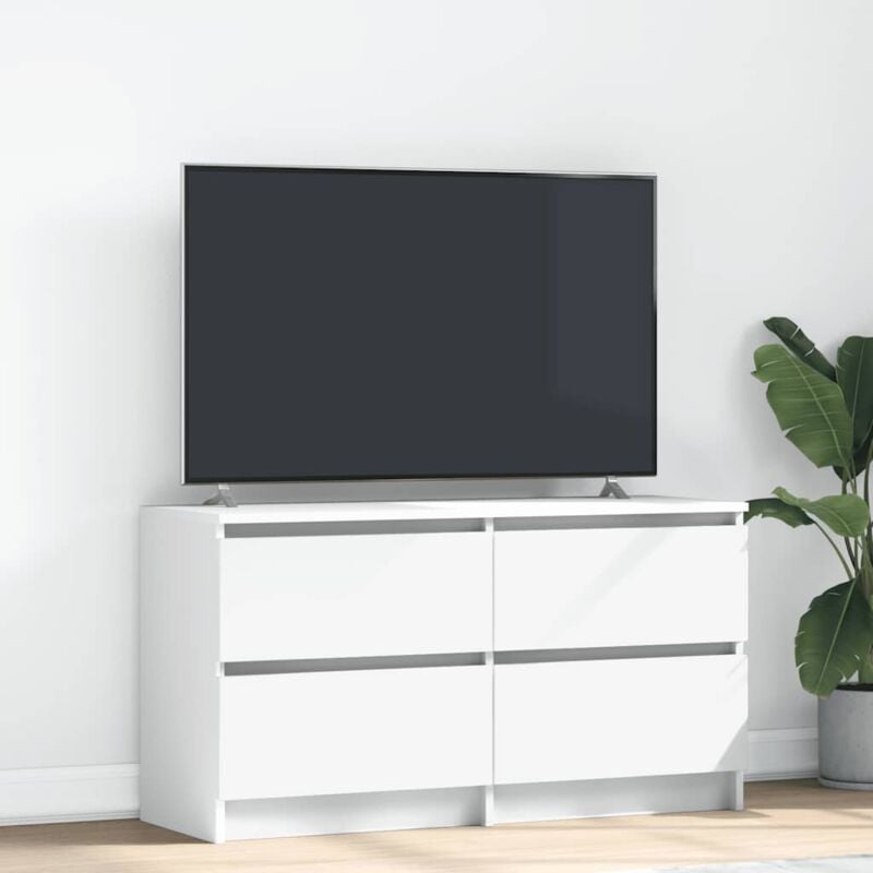 Vidaxl - Meuble tv blanc 100x35x54 cm bois d'ingénierie
