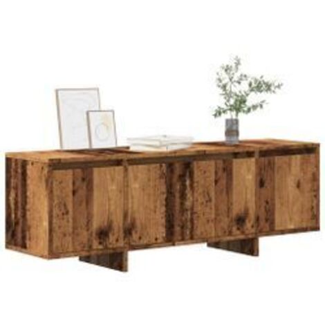 Meuble TV vieux bois 120x30x40,5 bois d'ingénierie