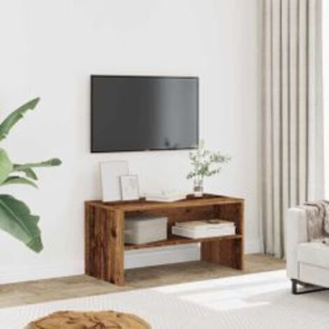 Meuble TV vieux bois 80x40x40 bois d'ingénierie