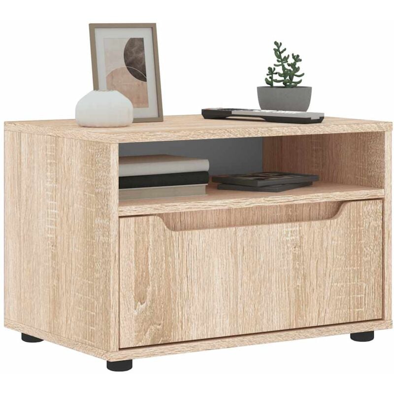 Vidaxl - Meuble tv visnes chêne sonoma 60x40x38 cm bois d'ingénierie