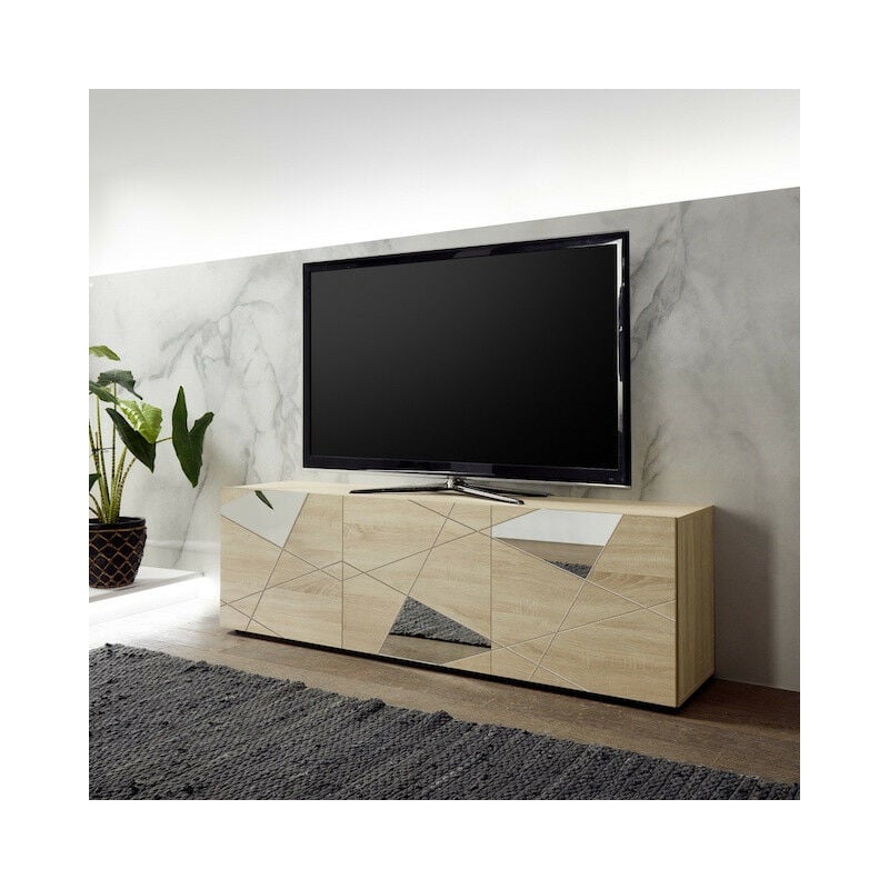 Azura Home Design - Meuble tv vittoria chêne Sonoma 181 cm