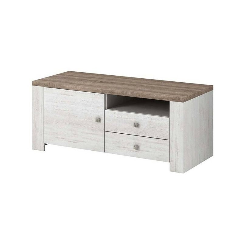 Azura Home Design - Meuble tv nevada 120 cm chêne blanc