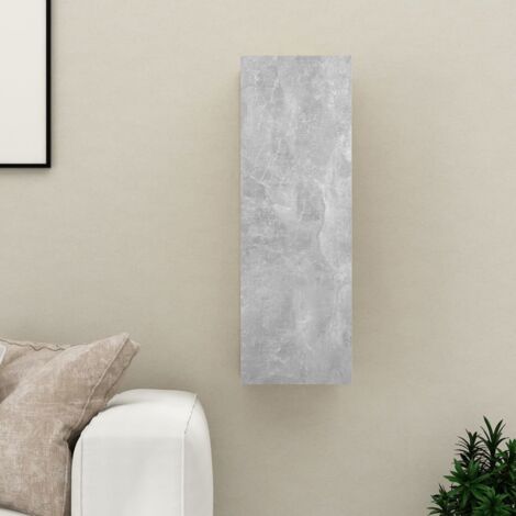 Meuble TV,Banc TV Gris béton 30,5x30x90 cm Aggloméré -BV20428