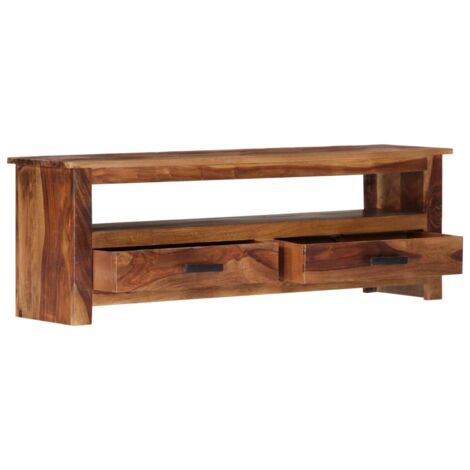 Meuble TV，Banc Tv Moderne，Meuble De Rangement 118x30x40 cm Bois massif CFW60846