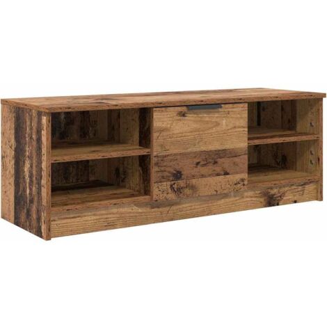 Meuble TV,Banc Tv Moderne,Meuble De Rangement Bois Ancien 102 x 35 x 36,5 cm Bois d'ingénierie CFW35546
