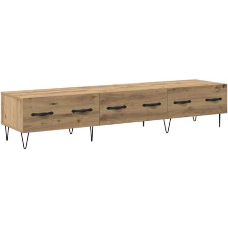Meuble TV,Banc Tv Moderne,Meuble De Rangement chêne artisanal 150 x 36 x 30 cm Bois d'ingénierie CFW66595