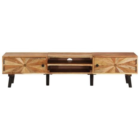Meuble TV，Banc TV，Armoire TV 145x35x35 cm Bois d'acacia massif CFW516592